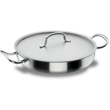 Lacor - 50624 - Paellera con Tapa Chef-Classic Inox. 24cm