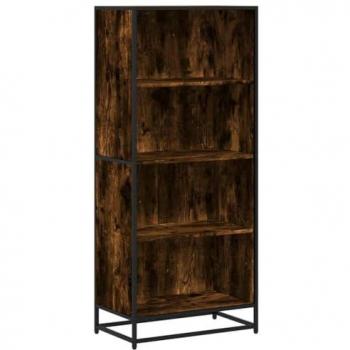 Estantería de madera de ingeniería roble ahumado 60x35x139 cm