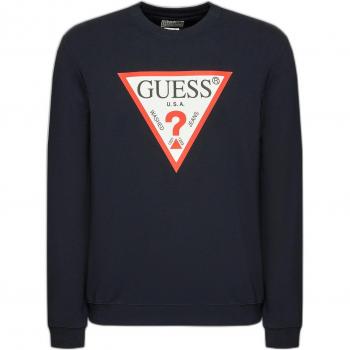 Sudadera Guess Audley con logo triangular Smartblue