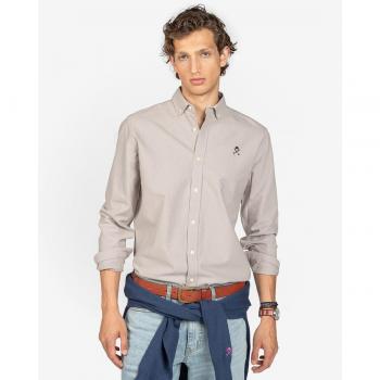 Harper & Neyer - Camisa de hombre slim liso color verde
