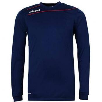 uhlsport Stream 3.0 Ml Camiseta De Juego Manga Larga, Hombre, Azul Marino/Rojo, XS