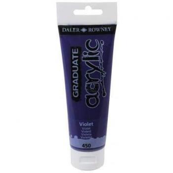 Juego de 3 tubos de pintura Graduate Acrílico, 120 ml, color morado