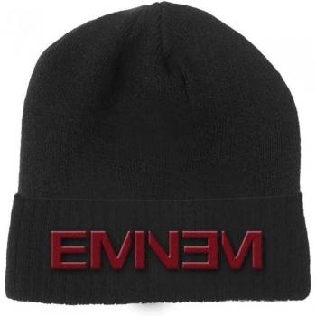 Eminem Gorro Unisex Adulto Logo Negro/Rojo One Size