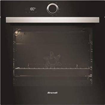 Horno Eléctrico Encastrable Multifuncional BRANDT BXP5560B - 73L - Pyrolyse - Calor Tournante - A+ - Negro
