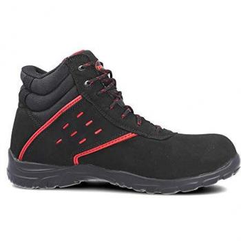 Bota de Seguridad Paredes Lantano SP5015, negro, piel serraje, S3, SRC