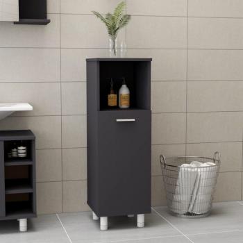 Armario de baño gris 30x30x95 cm en madera contrachapada
