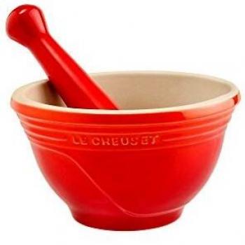 Le Creuset - Mortero y maza, 0,3 l , color rojo
