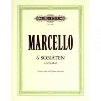 Sonatas para Violonchelo y Piano Op. 2 (6) de Marcello - Edición Schulz