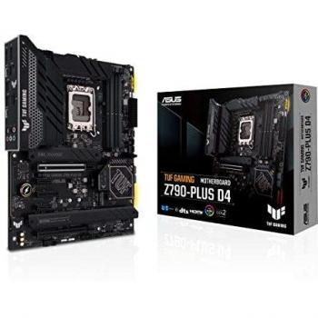 ASUS TUF Gaming Z790-Plus D4 ATX Motherboard with LGA1700 Socket, Intel Z790 Chipset, Support for DDR4 Memory, HDMI and DisplayPort Outputs, 2.5G Ethernet LAN, PCIe
