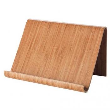 'Ikea Soporte de tablet rimforsa Soporte Soporte De Bambú Ideal como iPad macizo o para quemador de libros – Alto 26 x 16 x 17 cm – Madera maciza