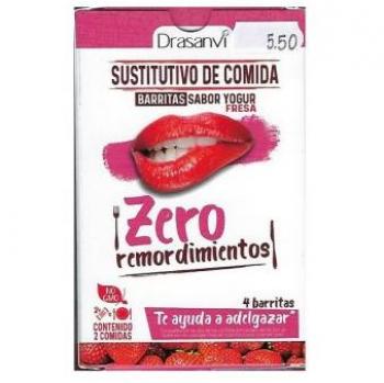 Barritas Sustitutivas Yogur Fresa Drasanvi x4 unidades