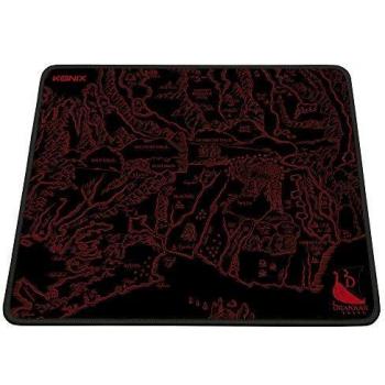 Konix Drakkar MEDALLAND - Alfombrilla de ratón para Juegos, 320 x 270 x 3 mm, Superficie Lisa, Alfombrilla Antideslizante de Goma, Accesorio de Escritorio