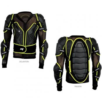 Peto de malla integral con faja Negro/Verde Talla XXL