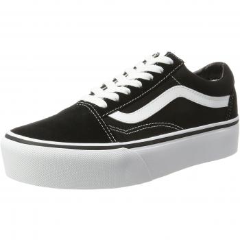 Vans Old Skool Unisex Platform Sneakers - Black/White - Size 40