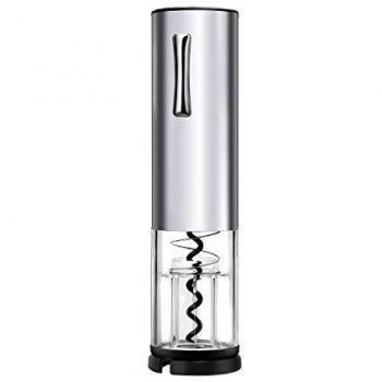 WIWONEY Sacacorchos Eléctrico, Abridor de Vino Portátil y Recargable, Abridor de Botellas de Vino con Cortador de Papel de Aluminio y Cable de Carga Micro USB