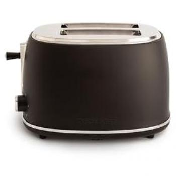 Tostadora de pan CREATE TOAST RETRO STYLANCE, 850W, 2 ranuras para rebanadas anchas, 6 niveles de potencia, bandeja recogemigas, termostato, funciones de descongelación