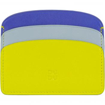 Tarjetero de mujer pequeño Dudu de piel plano y de bolsillo, suave cuero fino, titular de tarjeta de crédito, diseño delgado y colorido