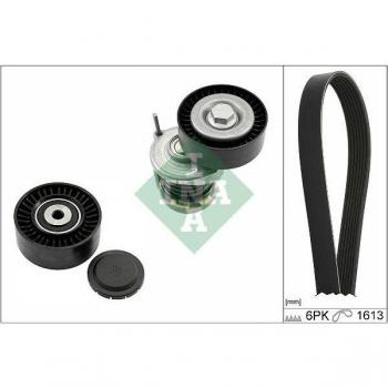 Juego de correas trapeciales poli V INA 529 0467 10 para AUDI A4 B6 Berlina, B7 Avant, Berlina