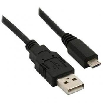 Cable USB 2.0 A macho a micro B macho - 1.5 m - negro - transferencia de datos