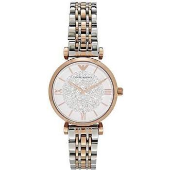 Armani Women's Analog Watch AR1926 (32mm) - Gray Stainless Steel Chronograph