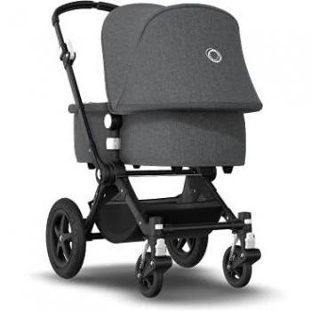 Bugaboo Cameleon 3 Plus, Cochecito y Silla de Paseo 2 en 1, Negro, Melange gris
