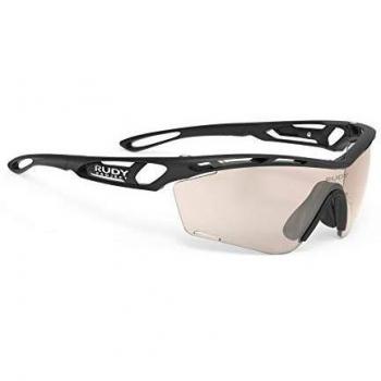 Gafas de sol deportivas Rudy Project Tralyx Slim para bicicleta, triatlón y running, con marco negro mate y lentes rojos Laser Impact X2