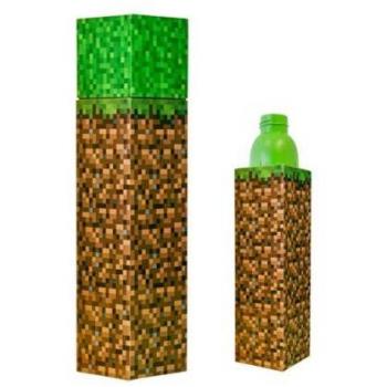 Botella con Diseño Cuadrado Minecraft Pixelada 650ml