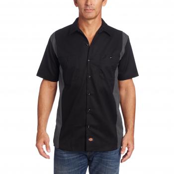 Dickies Two Tone Work Shirt Camisa, Negro