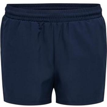 Hummel Pantalones Cortos Move Grid Woven para Mujer, confeccionados en tejido ligero y transpirable, con diseño de malla, cintura elástica ajustable, corte regular y detalles reflectantes