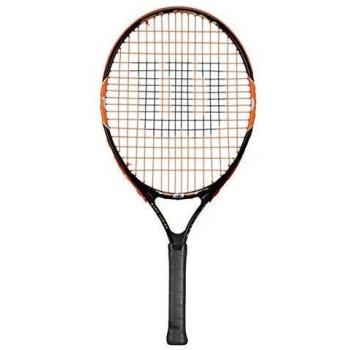 Wilson Raqueta de tenis para niños, Medida 5-6 años, Para juegos en todas las áreas, Burn 21, Negro/Naranja