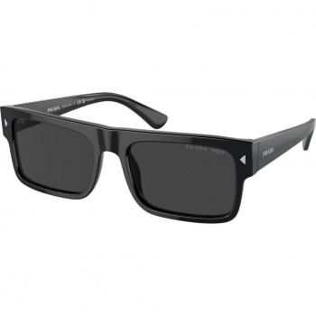 Prada PR A10S Polarized Men's Sunglasses Black Size 57 (Col. 16K08G)