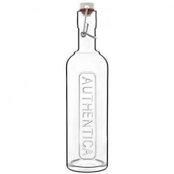 Botella de vidrio Luigi Bormioli Authentica con tapón hermético, 1 litro