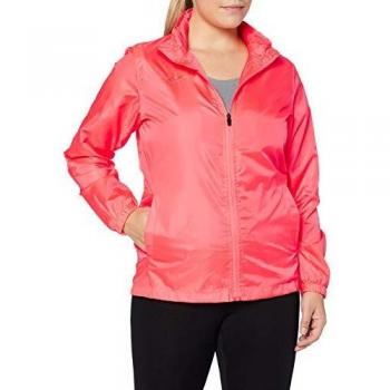 Joma Galia Women's Lightweight Hooded Jacket in Coral Fluorescent - XL