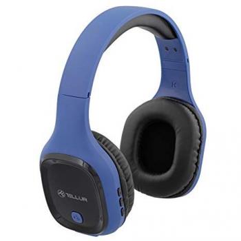 Auriculares de diadema Bluetooth Tellur Pulse con micrófono, color azul