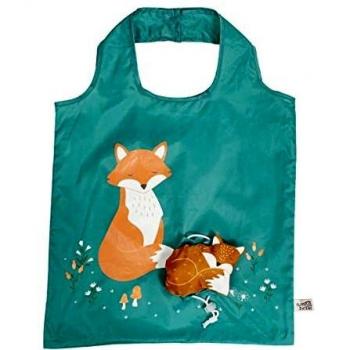 Sass & Belle Woodland Fox - Bolsa de compras plegable
