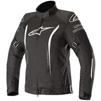 Alpinestars Chaqueta moto Stella Gunner V2 Wp Jacket Black White, Negro/Blanco, L