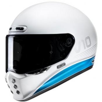 Casco Integral HJC V10 Tami MC2 Blanco Azul Talla XS (54-55)