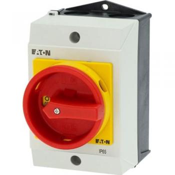 Eaton 218978 4-Pole Safety Switch with Emergency Stop, 20A, 5.5kW Main Switch