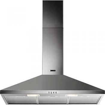 Zanussi ZHC92462XA Campana extractora de pared, 90 cm, 3 velocidades, Acero inoxidable, Potencia hasta de 420 m3/h, Nivel de ruido 66 dB