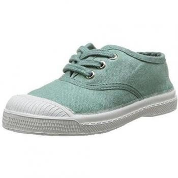 Bensimon Tennis - Zapatos primeros pasos de canvas para niño verde Vert