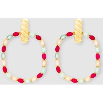Pendientes Kaleidoscope Twiggy grandes con pedrería