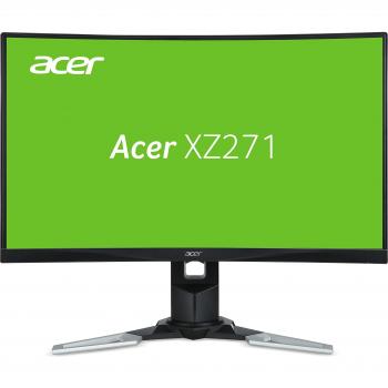 Monitor Acer XZ271 de 27 Pulgadas, Full HD, LED Negro con Resolución 1920 x 1080 Pixeles y Contraste 100000000:1
