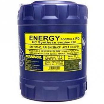 Aceite de motor MANNOL Energy Formula PD 5W-40, 10 litros, compatible con VW, AUDI y MERCEDES-BENZ
