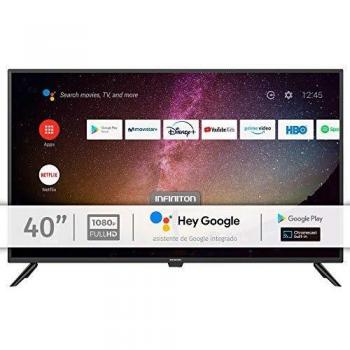 INFINITON INTV-40AF690 – Televisor Smart TV 40 Full HD – Android 9.0 – Google Assistant – HBBTV – 3X HDMI – 2X USB - DVB-T2/C/S2 - Modo Hotel – Clase A+