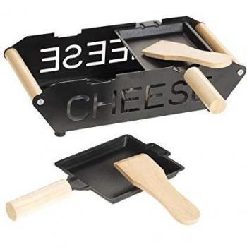Set Raclette a Bougie para 2 Personas - 23 cm x 10 cm - Color Negro