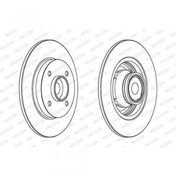 Disco de freno FERODO DDF1560-1 para PEUGEOT 207 y CITROËN C4