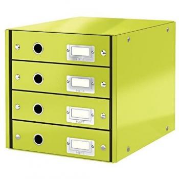 Organizador de Escritorio Leitz C&S WOW con 4 Cajones Verde 60490054