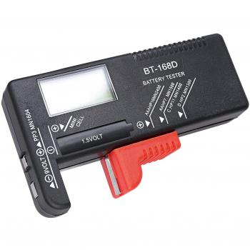 Hapurs Probador de Batería Volt Checker Dígito de Fácil Lectura de Nivel de Energía Mostrado para AA AA C Célula de botón de 9V 1.5V Baterías BT-168D