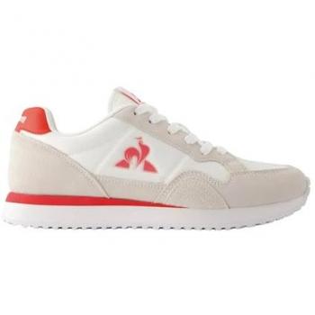 Le Coq Sportif Jet Star 2 Unisex Sneakers - Optical White / Fiery Red, Size 40
