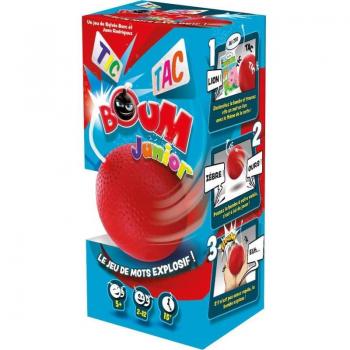 Tic Tac Boum Junior - Juego de Mesa Familiar con Eco Pack y Temporizador, para Niños a Partir de 5 Años, 2 a 12 Jugadores